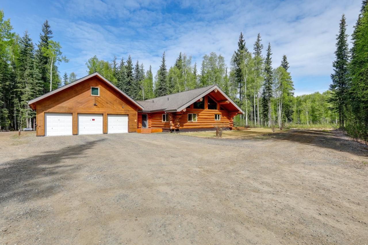Riverside Log Cabin On-Site Aurora Viewing! North Pole Exterior photo