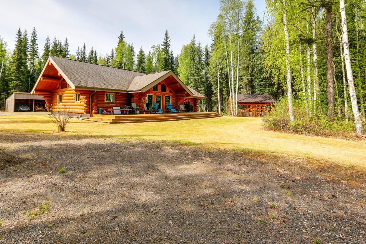 Riverside Log Cabin On-Site Aurora Viewing! North Pole Exterior photo